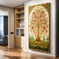 Tree of Life Pichwai Wood Print Luxury Wall Tiles Set