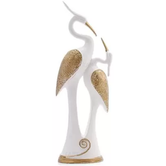 Kissing Swan Love Birds Showpiece for Home and Office Decor