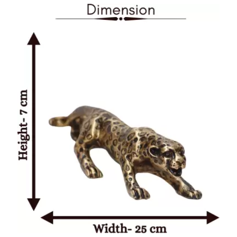 10" Angry Leopard Figurines