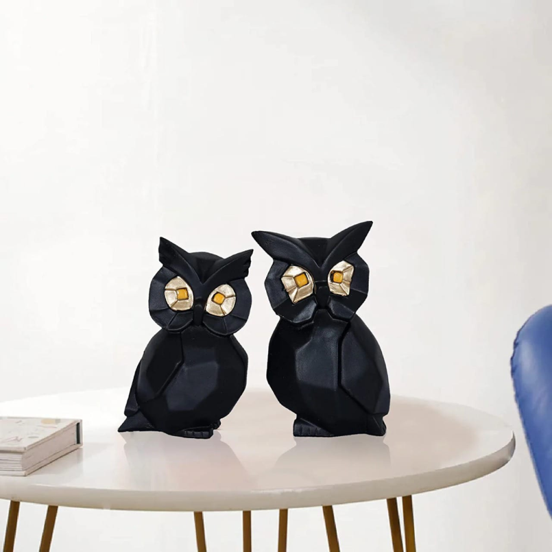 Set of 2 Owls Handicraft Showpiece For Home Décor