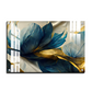Blue Large Flowers Freedom Luxury Wall Painting
