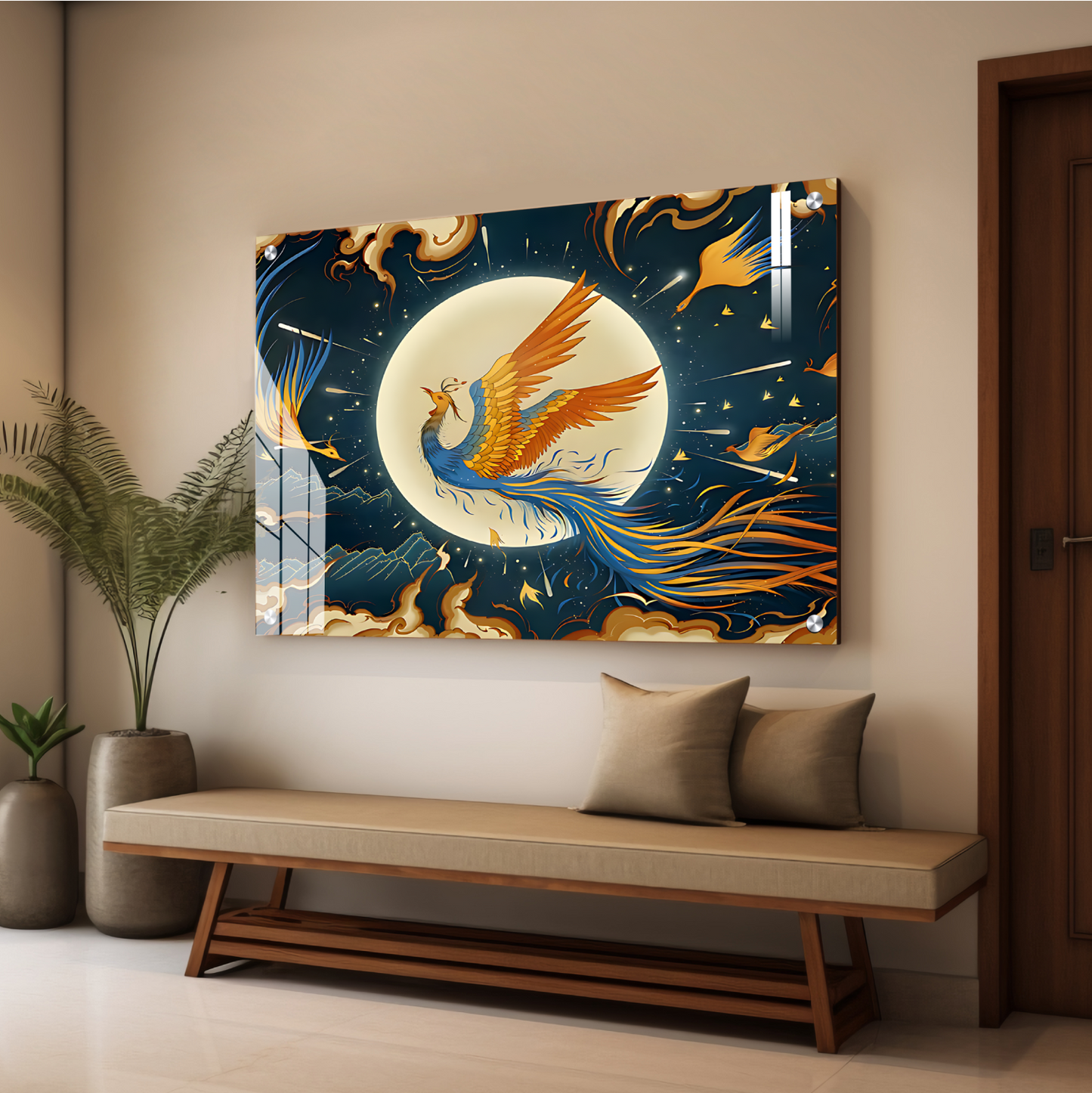 Phoenix Good Luck Wall Art Luxury Painting