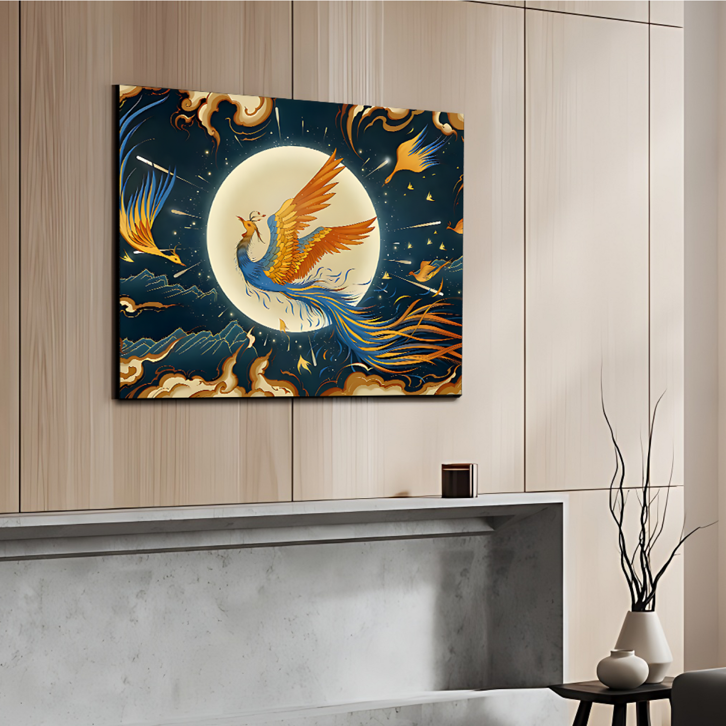 Phoenix Good Luck Wall Art Luxury Painting