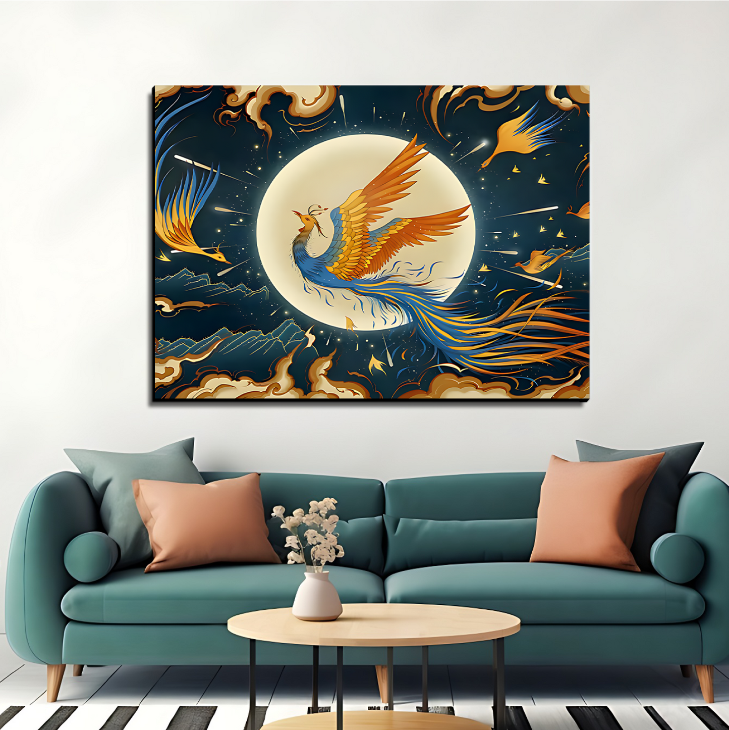 Phoenix Good Luck Wall Art Luxury Painting