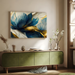 Blue Large Flowers Freedom Luxury Wall Painting