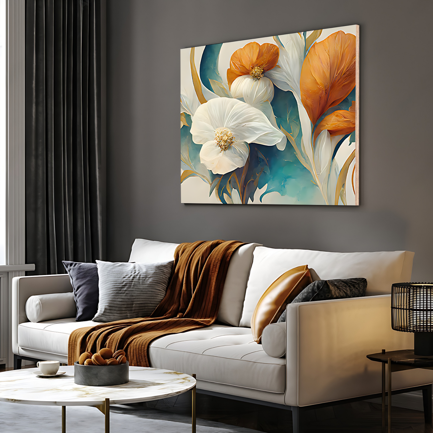 Colorful Flowers Luxury Wall Art Painting