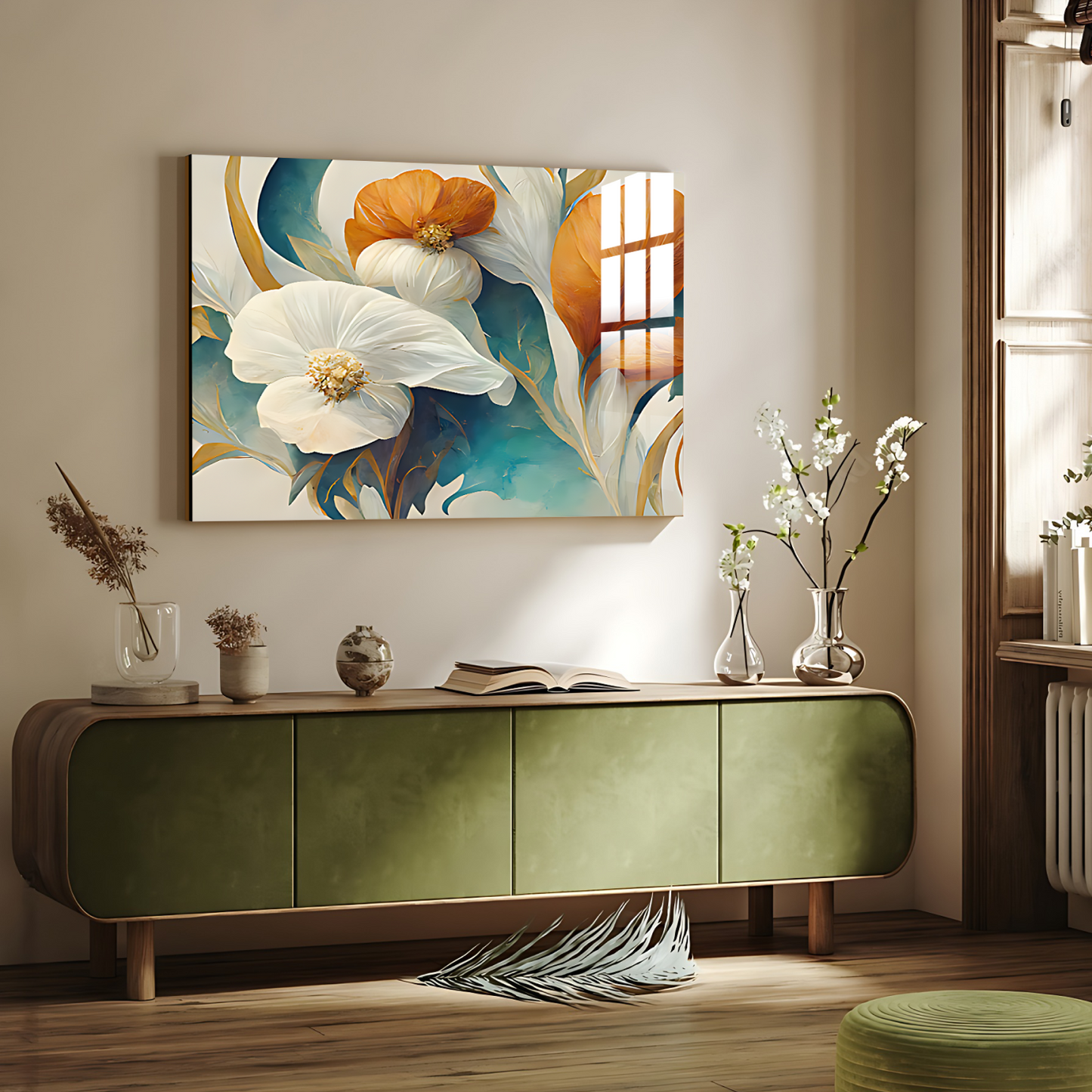 Colorful Flowers Luxury Wall Art Painting