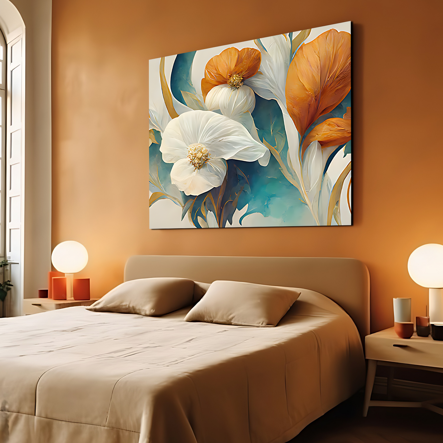 Colorful Flowers Luxury Wall Art Painting