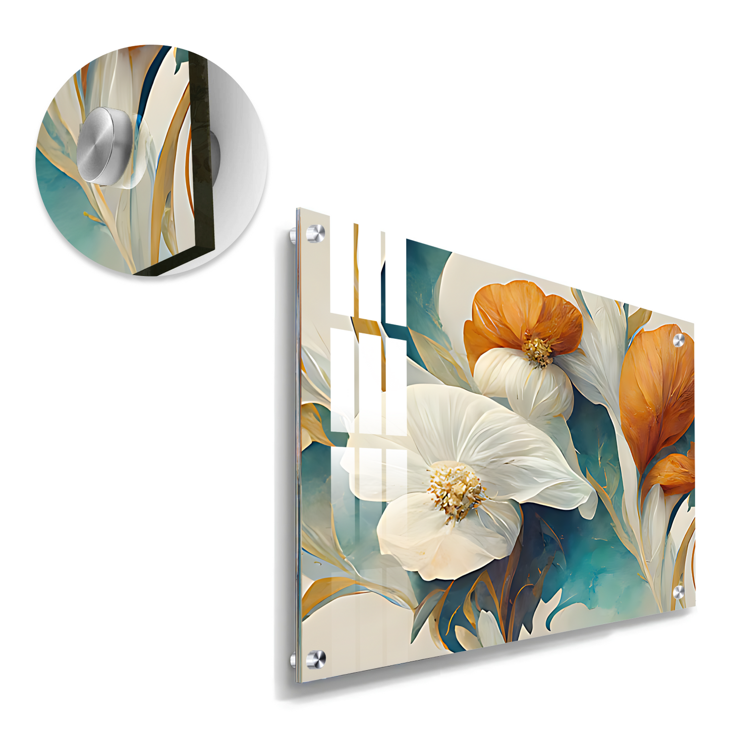 Colorful Flowers Luxury Wall Art Painting