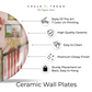Home Ceramic Wall Plate Home Décor
