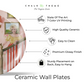 home alone house ceramic plates wall decor