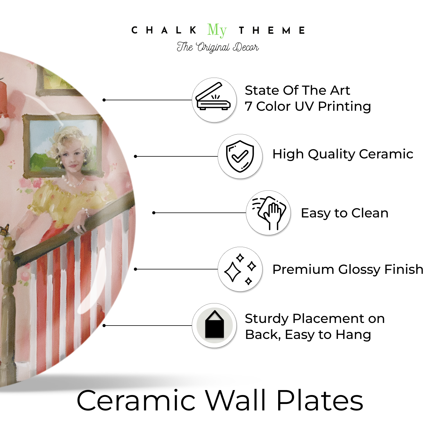 home alone house ceramic plates wall decor