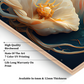 3D White Flowers Luxury Wall Painting