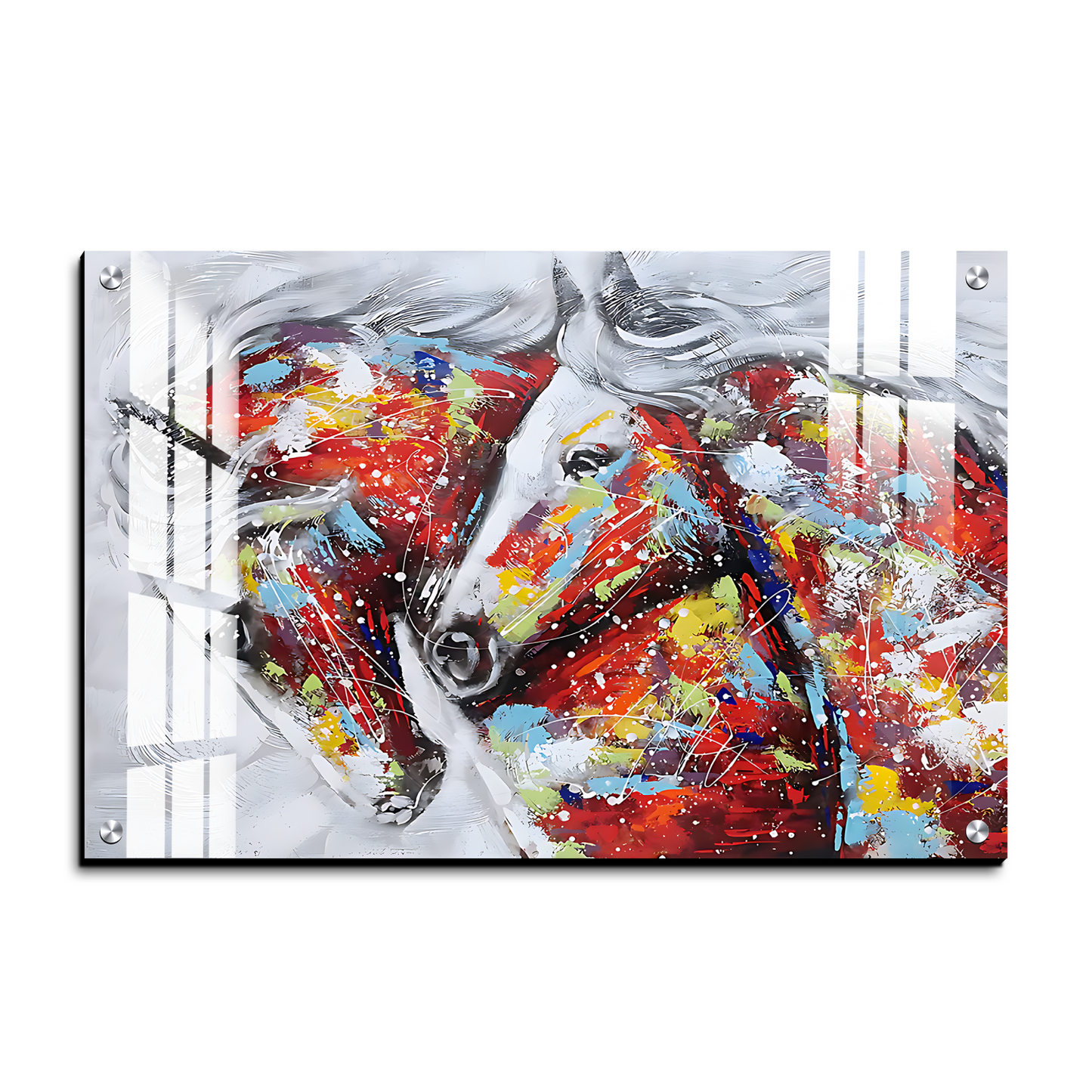 Horses Couple Paint Art Luxury Wall Painting