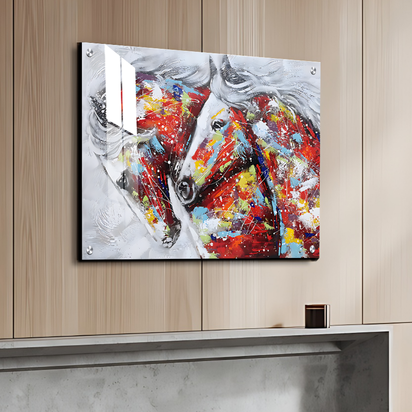 Horses Couple Paint Art Luxury Wall Painting