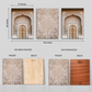 Morocco Oriental Bohemian Door Wood Print Wall Art Set of 3