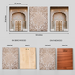 Morocco Oriental Bohemian Door Wood Print Wall Art Set of 3