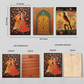 Traditional Rajasthani Couple Pichwai Wood Print Wall Art Set of 3
