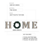 HOME Word With Ring Wreath Garland Wooden Sign Wall Art