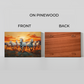 Seven White Horses Running Wood Print Wall Art