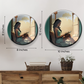 set of 4 assorted theme wall plates with Positive Energy and Meaningful Messages