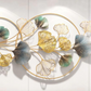 Flowers and Circles Metal Wall Art