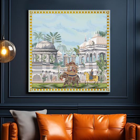 Mughal Empire Luxury Wood Print Wall Art