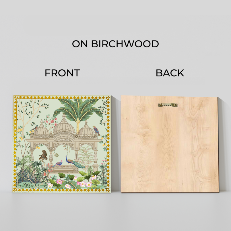 Royal Garden Luxury Wood Print Wall Art