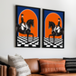 Man On The Black Horse Quiet Luxury Wood Print Wall Art Set of 2