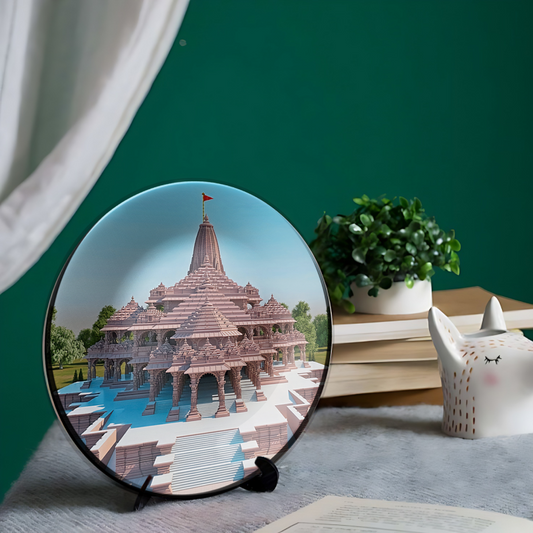   hindu temple art ceramic wall hanging plates