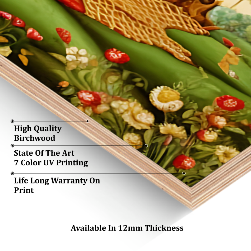 Tree Of Life Arch Shape Luxurious Wood Print Wall Art