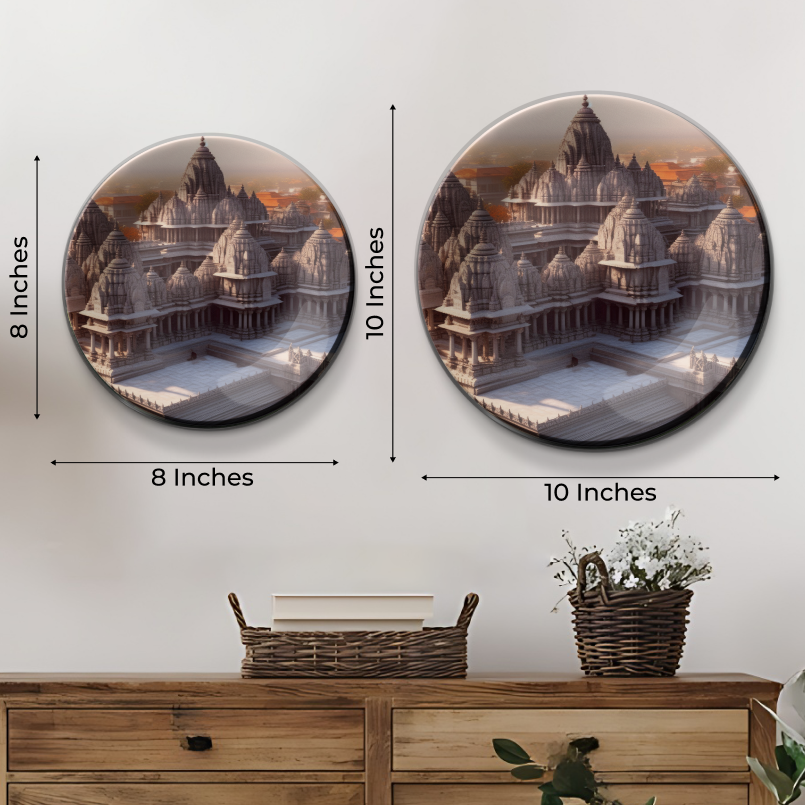 Temple view from the top wall plate designs
