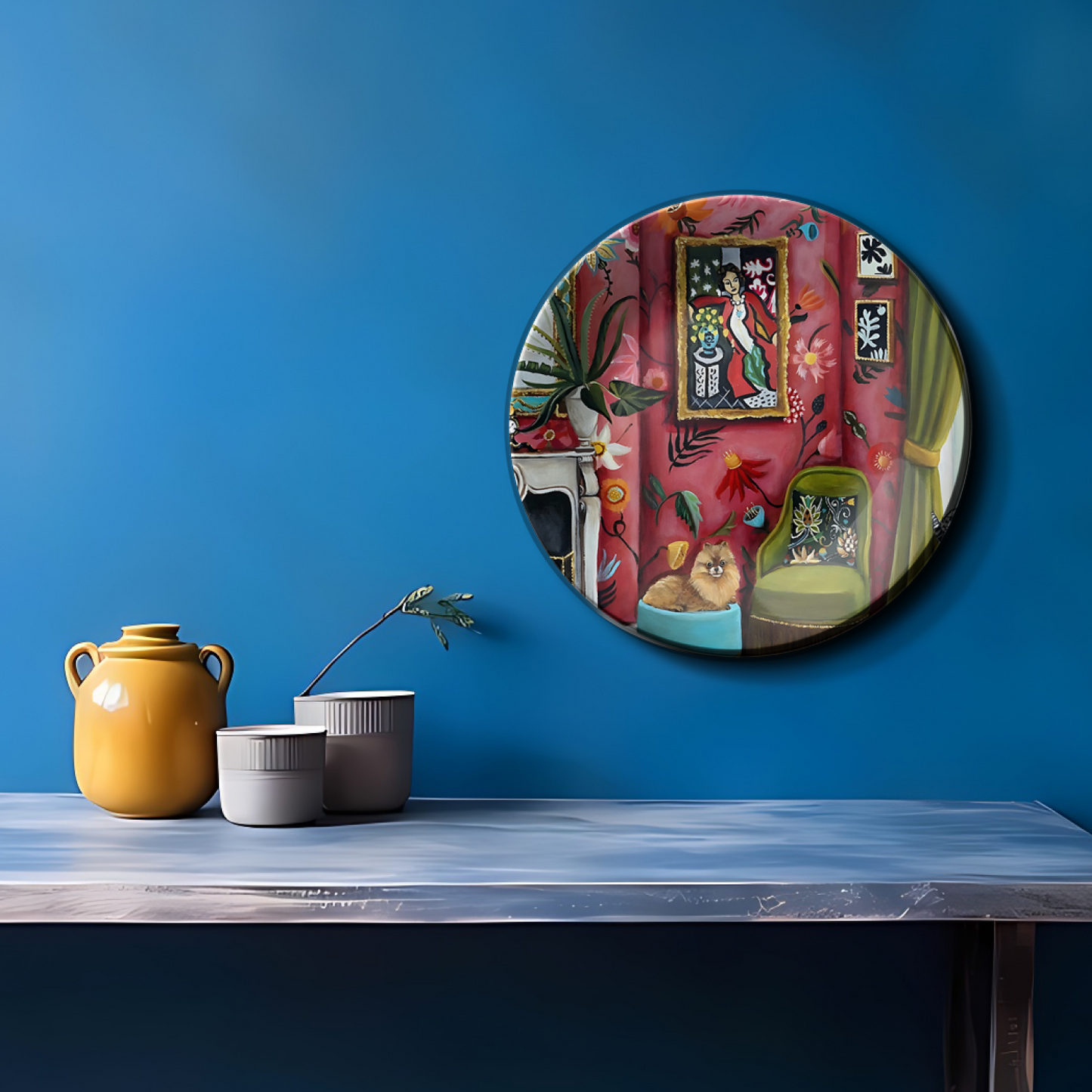 ethnic home design plate wall art