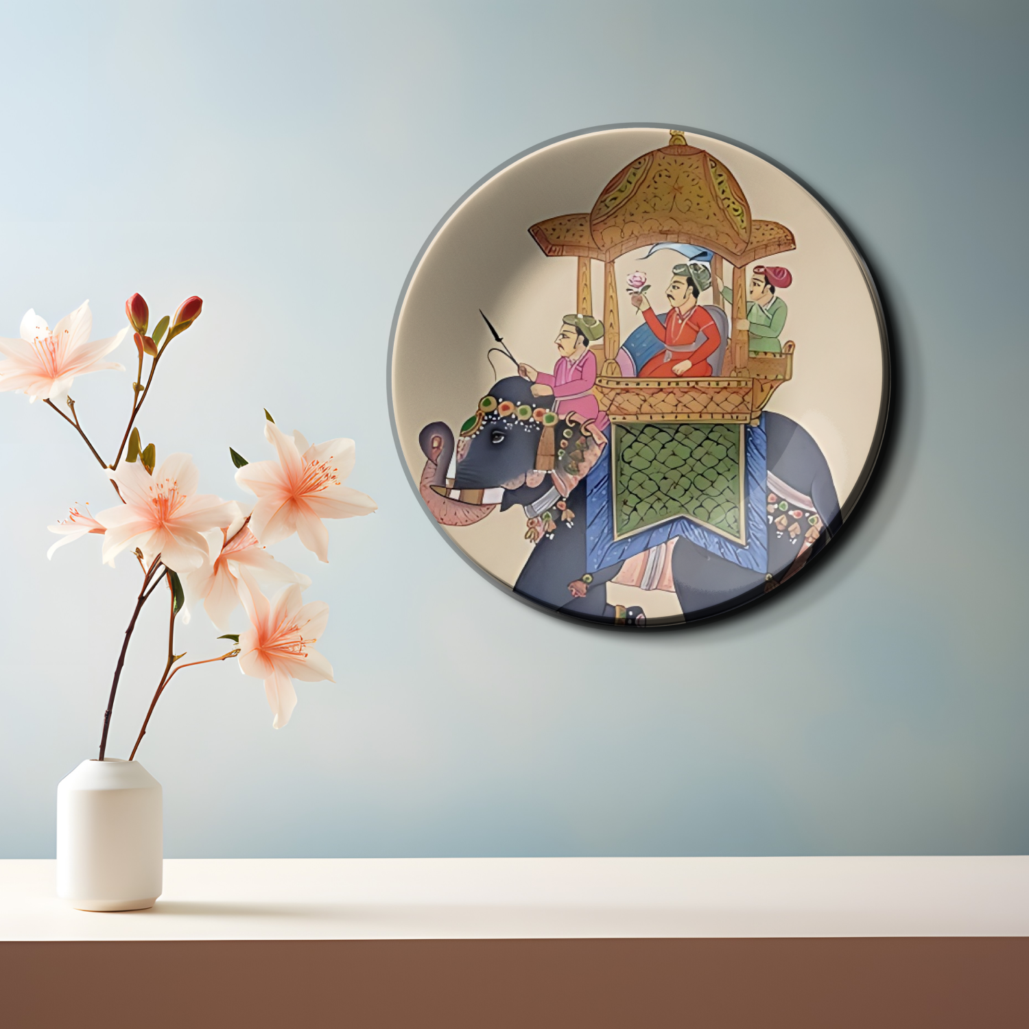 large ceramic elephants home decor plates