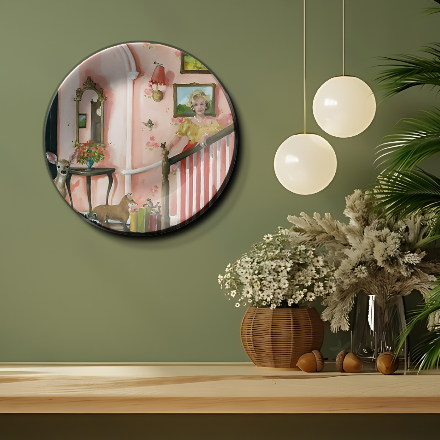 best home ceramic hanging plates wall decor
