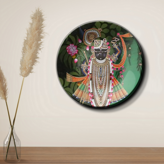 shrinathji pictures decorative wall plates