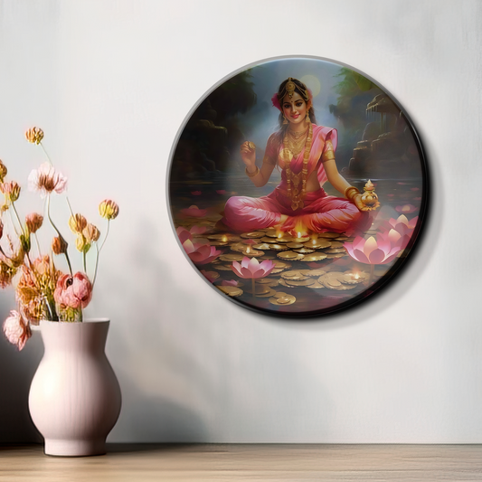 Maa Laxmi Ji ceramic plates wall décor