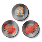Set of 3 Featuring Cow and Shrinath Ji Motifs wall plates for gifts