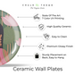 Elegant Set of 3 Lotus and Woman Wall Plates Décor for Feminine Empowerment