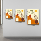 Botanical Boho Wood Print Wall Art Set of 2