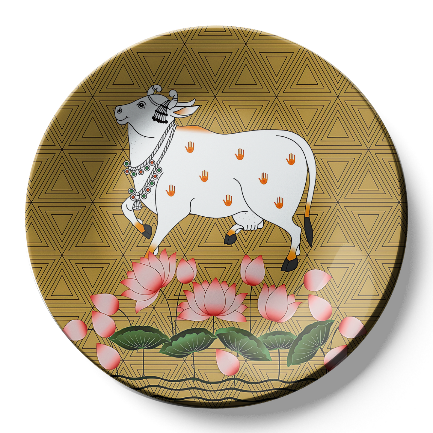 Pichwai Cow Wall Plate Vastu Home Décor