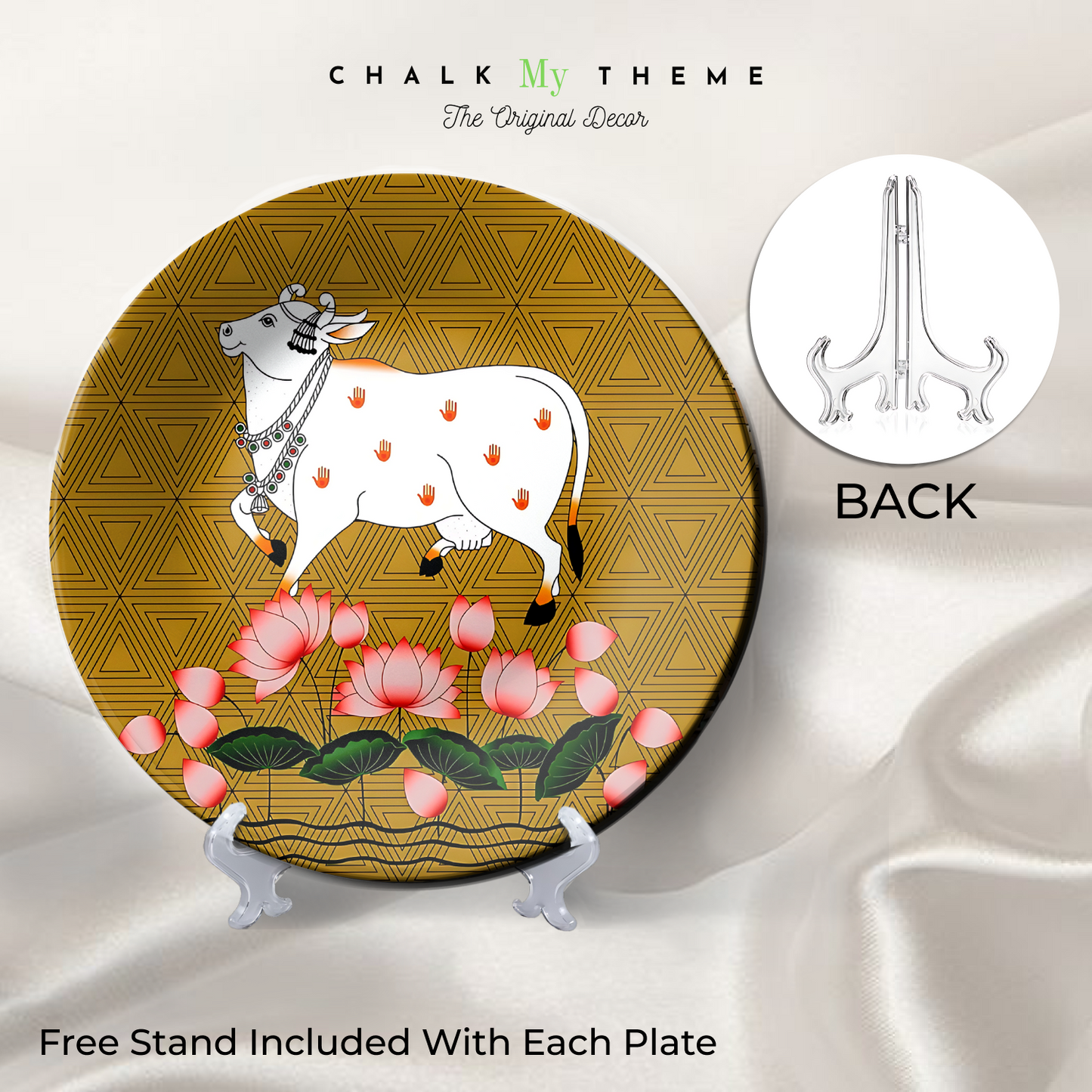 Pichwai Cow Wall Plate Vastu Home Décor