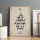 Gayatri Mantra Wood Print Wall Art
