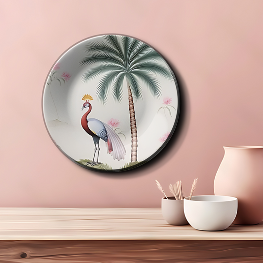 decorative Peacock wall plate for home decor
