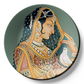 decorative Indian Queen With Pigeon Wall Plate Décor 