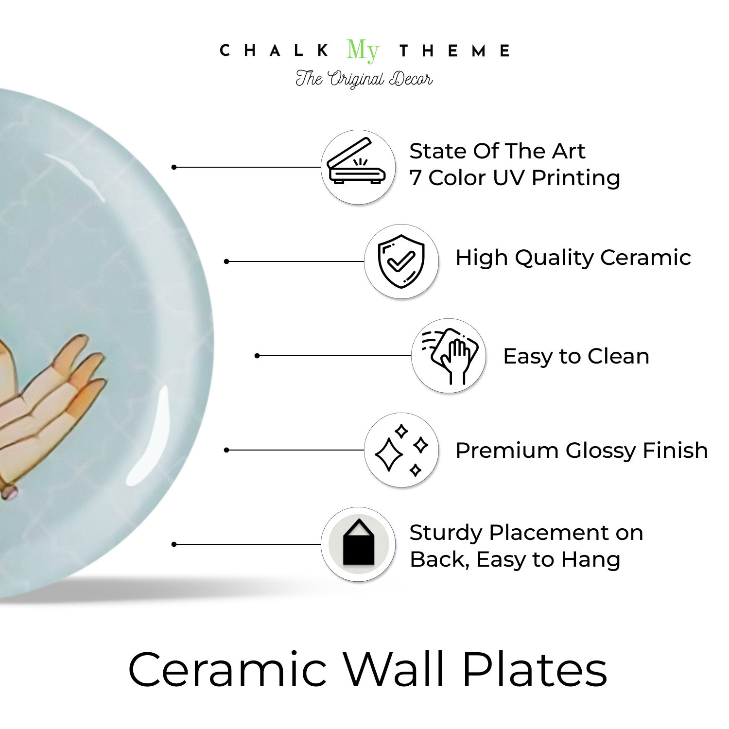 indian cultural based set of 6 ancient wall art