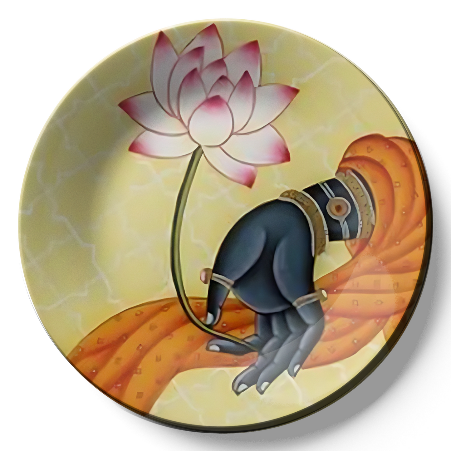 Lotus motif wall decoration traditional wall plates