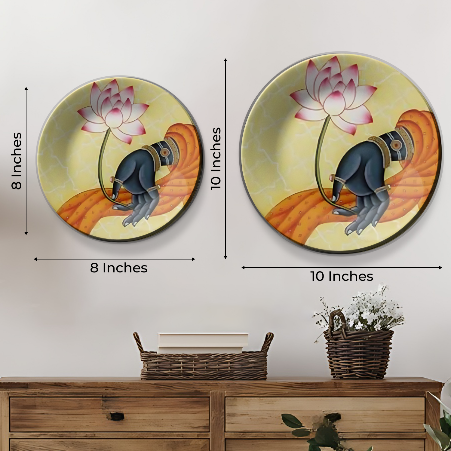 Positive energy wall hanging hanging plates wall decor