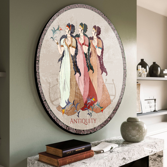 Antiquity Women Wood Print Wall Art