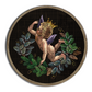 Christmas Angel With Tree Branches Wood Print Wall Art